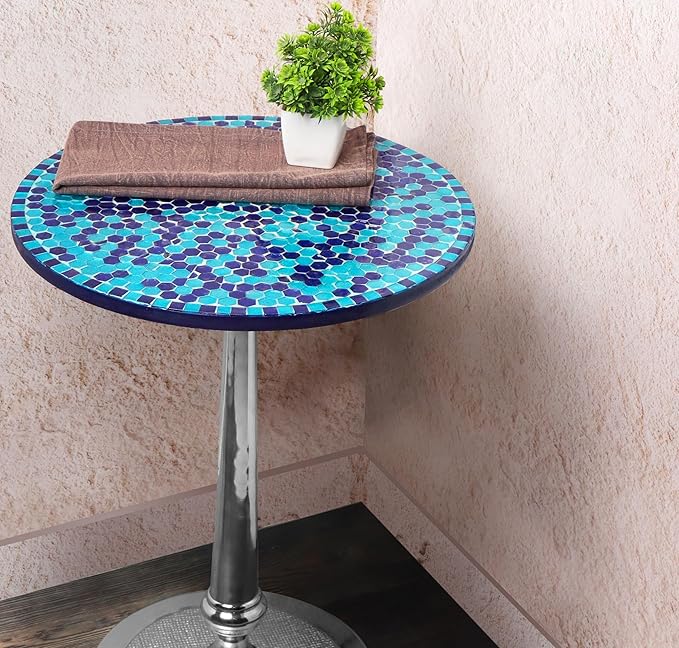 CLEENTABLE Mosaic Round End Table - Image 8