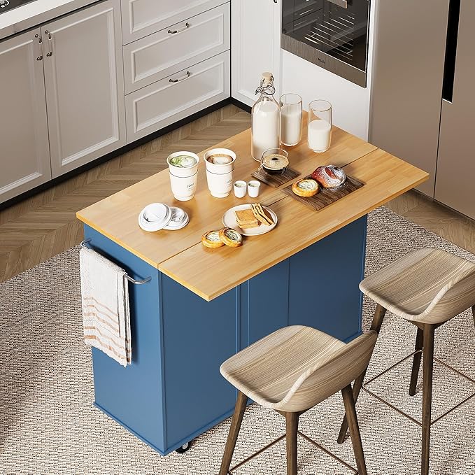 Shintenchi Rolling Kitchen Island Cart by Shintenchi