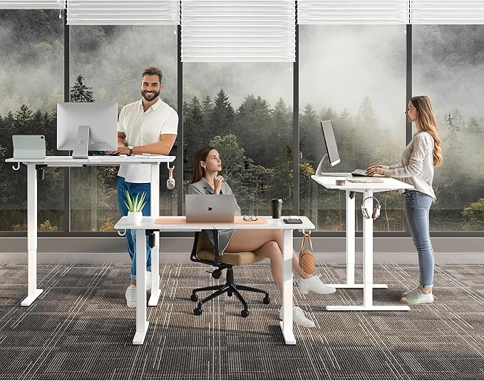 Electric Standing Desk Adjustable Height 55"x24" Stand Up Desk - Image 2