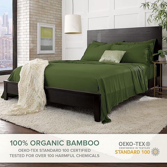 King Sheets by Pure Bamboo, Genuine 100% Organic Viscose Derived from Bamboo - Image 2