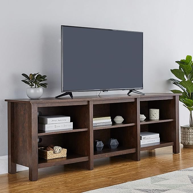 ROCKPOINT 70inch TV Stand Storage Media Console Entertainment Center - Image 4