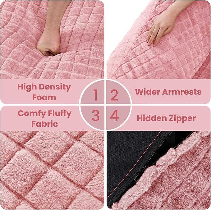 Bean Bag Chairs for Adults, Giant Beanbag Sofa Comfy Reading Chair, Oversized - Image 6