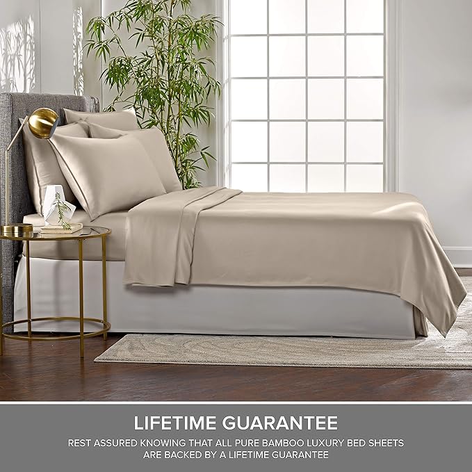 Twin XL Sheets by Pure Bamboo, Genuine 100% Organic Viscose Derived from Bamboo - Image 4