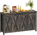 DWVO Buffet Cabinet with Storage, Farmhouse Coffee Bar Cabinets Kitchen Table by DWVO