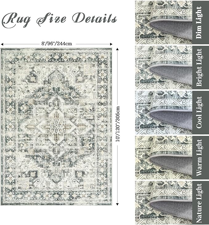 zesthome 8x10 Area Rugs-Washable Rug - Image 2
