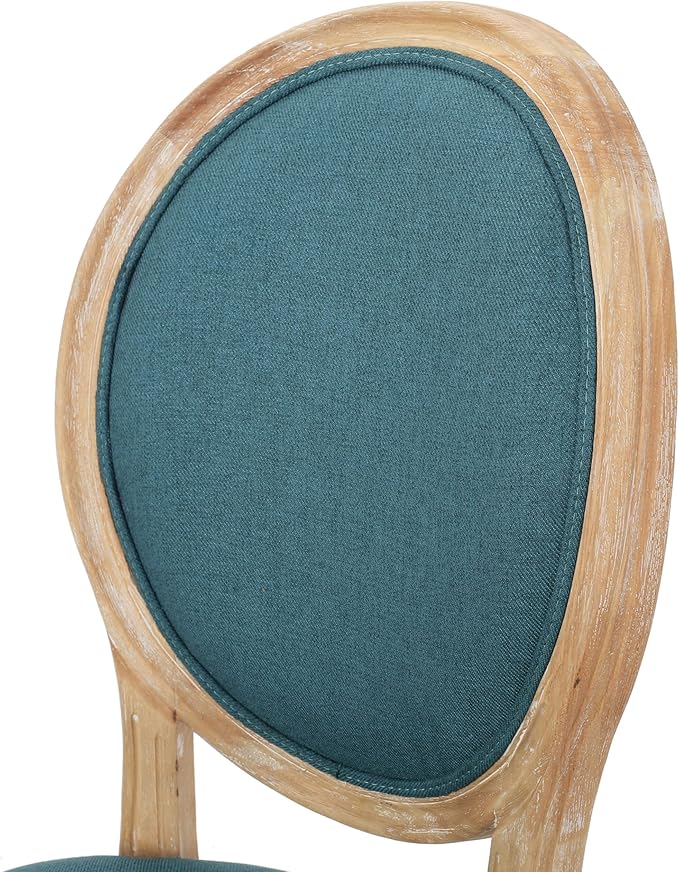 Christopher Knight Home Phinnaeus Fabric Dining Chairs, 2-Pcs Set, Dark Teal - Image 11