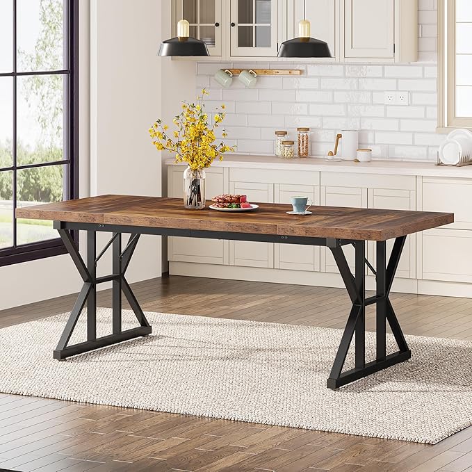 Tribesigns Farmhouse Dining Table - Image 3