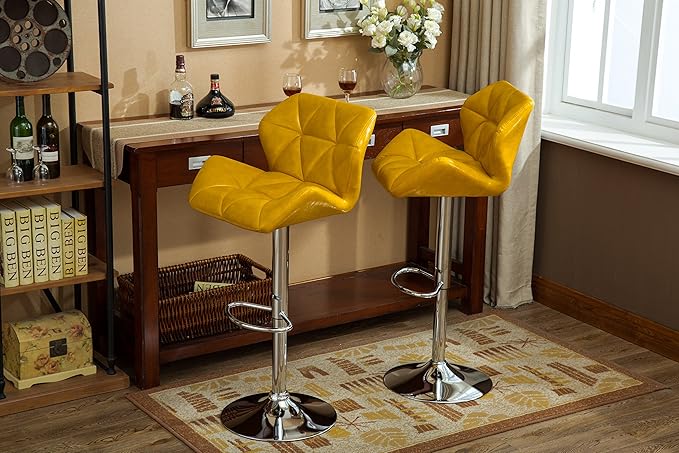 Roundhill Furniture Glasgow Contemporary Tufted Adjustable Height Hydraulic - Image 5