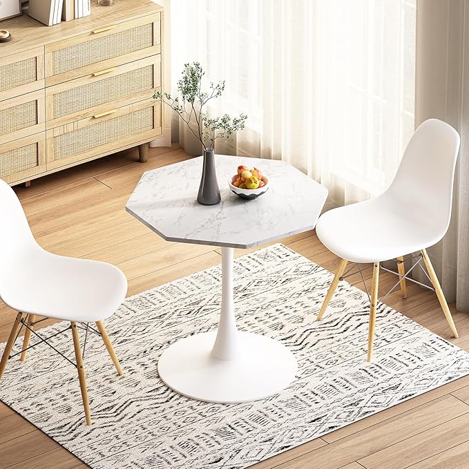 31.5 in Hexagonal Pedestal Dining Table - Image 9