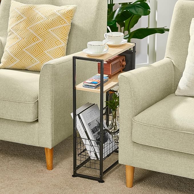Narrow Side Table, Skinny Small End Tables - Image 4