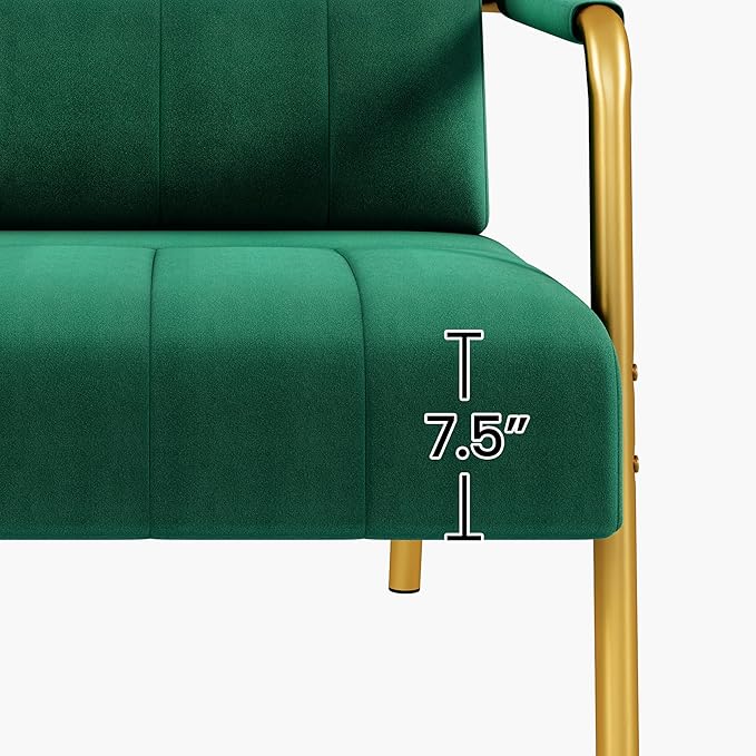 Yaheetech 56.5" W Modern Sofa Small Sofa Luxurious Velvet Fabric Couch - Image 9