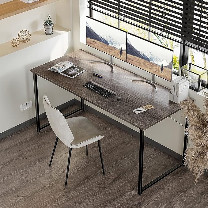 Coleshome 55 Inch Computer Desk, Modern Simple Style Desk - Image 2