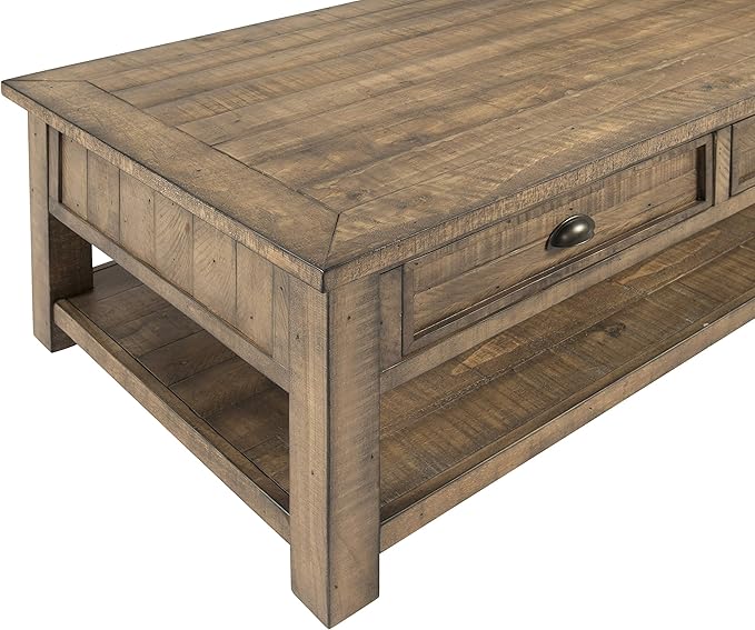 Martin Svensson Home Monterey Solid Wood Coffee Table, Reclaimed Natural - Image 4