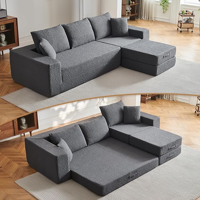 108" Modular Sectional Cloud Sofa by CozyMine