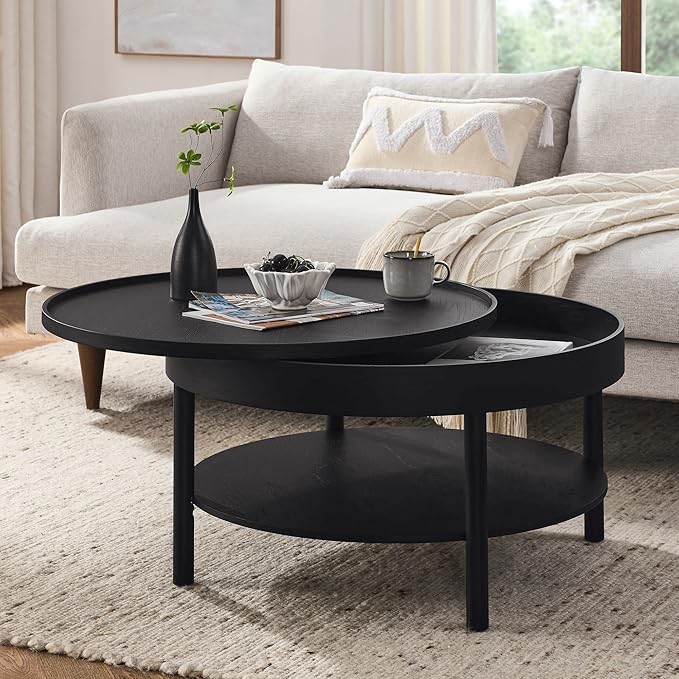 Circular Coffee Table, Living Room Table - Image 3