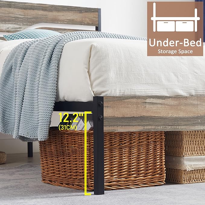 VECELO Full Size Platform Bed Frame - Image 5