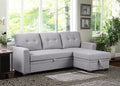82 Inch Convertible Sleeper Sectional Sofa by Unknown