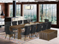 X12DA-0C8-12 14-Pc Mid Century Dining Set includes an Extendable Rectangle by LuxebyEastWestFurniture