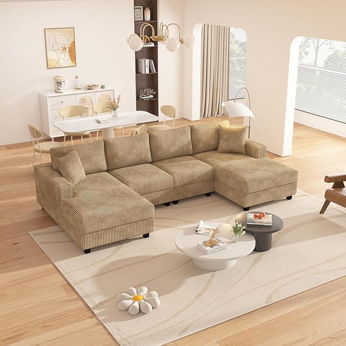 Oversized Symmetrical U Shaped Modular Sectional Sofa - Image 4