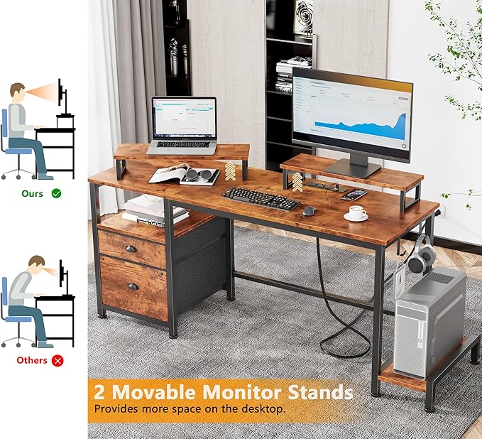 Furologee 55" Computer Desk - Image 6