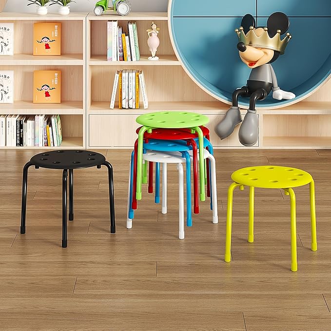 VECELO Stackable Stools for Classroom - Image 7
