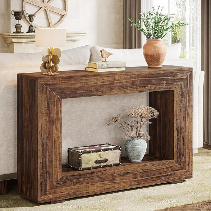 Tribesigns Farmhouse Console Table, 47 Inches Entryway Console Table - Image 5