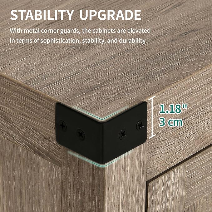 YITAHOME Buffet Cabinet with Storage, Wood Large Kitchen Storage Cabinet with - Image 6