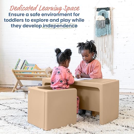 ECR4Kids Tri-Me Table and Cube Chair Set - Image 3