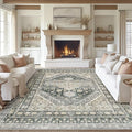 zesthome 8x10 Area Rugs for Living Room, Non-Slip Backing Washable Rugs by Zesthome