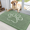 OLANLY Door Mat for Muddy Dog Paws 36x24, Absorbent Chenille Doormat by OLANLY