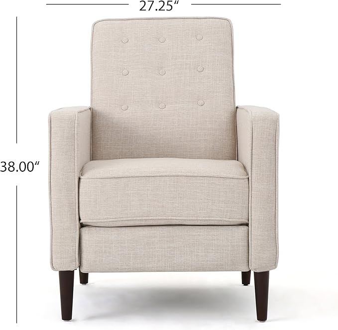 GDFStudio Marston Mid Century Modern Fabric Recliner - Image 3