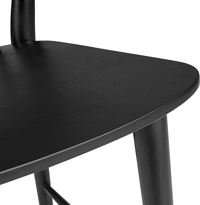 POLY & BARK Ligna Counter Stool Black – Mid-Century Inspired Stool - Image 8