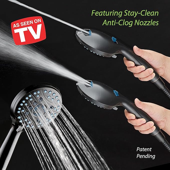 Hotel Spa AquaCare High Pressure 8-mode Handheld Shower Head - Image 2