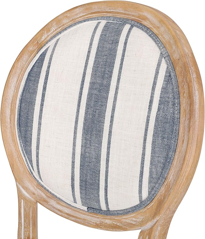 Christopher Knight Home Phinnaeus Dining Chair Set, Rubberwood, Dark Blue Line - Image 12
