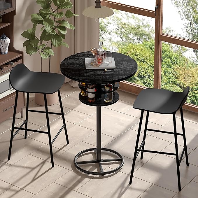 VECELO 36” High Top Bar Table, Sturdy Frame - Image 2