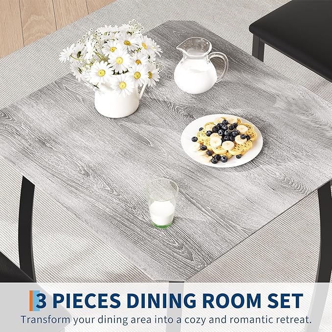 Small Dining Table Set for 2, 3-Piece Kitchen Table Set - Image 5