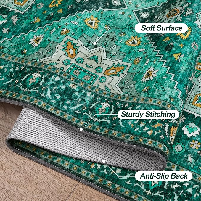 Tangsoo 5x7 Area Rug Washable Rugs - Image 6