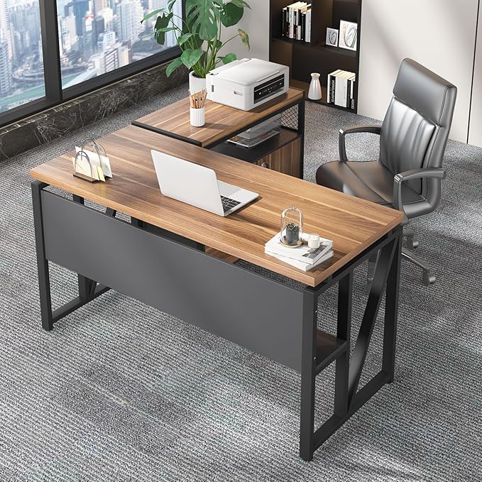 Tribesigns 55" Executive Desk - Image 9