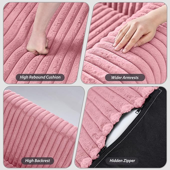 Giant Bean Bag Chair for Adults, Non-Slip Floor Sofa - Image 7