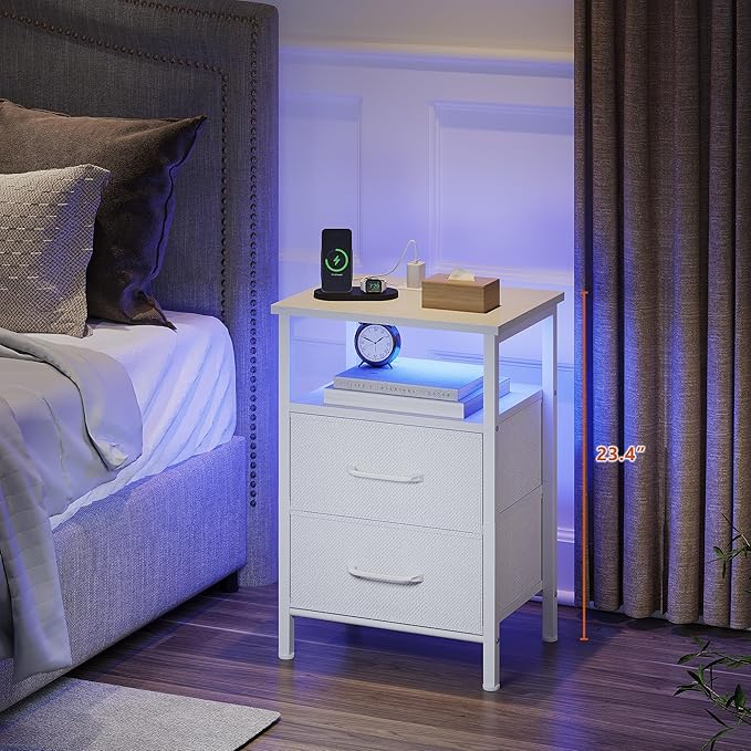 Nightstands Set of 2, Night Stand - Image 2