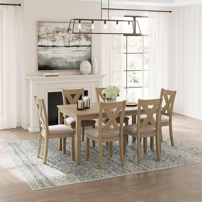 Signature Design by Ashley Sanbriar Casual Dining Table and Upholstered Chairs - Image 2