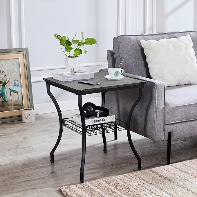 VECELO 3 Pieces Living Room Table Sets, Coffee and End Tables - Image 4