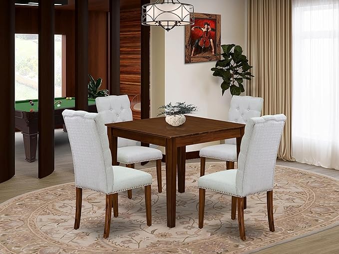 East West Furniture OXEL5-AWA-05 5 Piece Dining Room Furniture Set Consist of a by EastWestFurniture