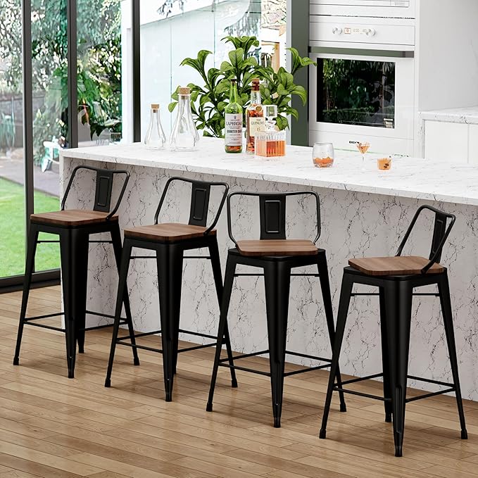 30 Inch Swivel Bar Stools Set of 2 - Image 7