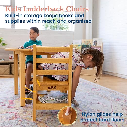 ECR4Kids Three Rung Ladderback Chair - Image 5