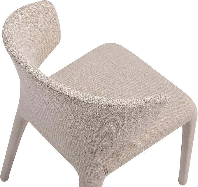 Manhattan Comfort Conrad Mid Century Modern Dining Chairs Woven Tweed - Image 11