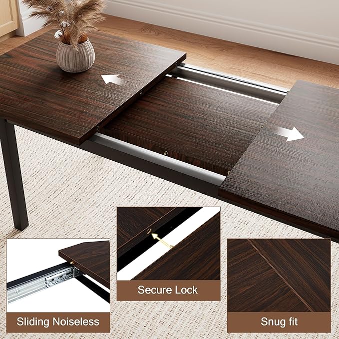 5 Pieces Dining Room Table Set for 4-6, Small Dining Table Set - Image 4
