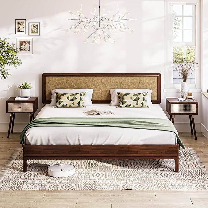 Bme Nipe King 14 Inch Bohemian Bed Frame by Bme