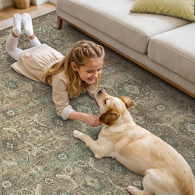 8X10 Area Rugs Machine Washable Rugs - Image 4