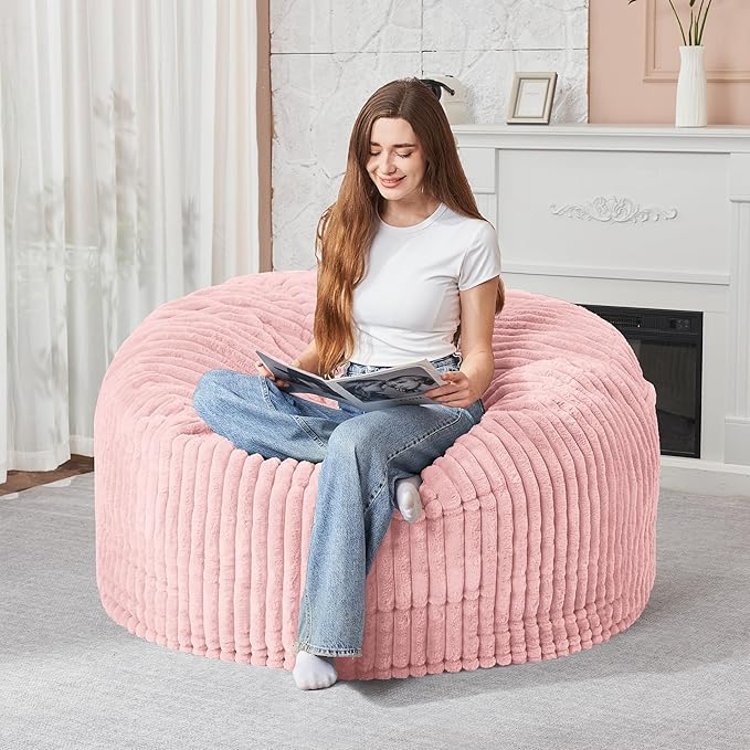 HABUTWAY 3FT Bean Bag Chair, Memory Foam Beanbag Chair by HABUTWAYMakeYourLifeComfortable